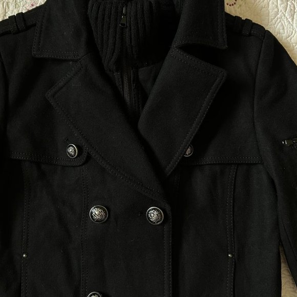 Size Large Women's Buffalo by David Bitton Black Jacket Button Front, Collared, - Picture 3 of 10